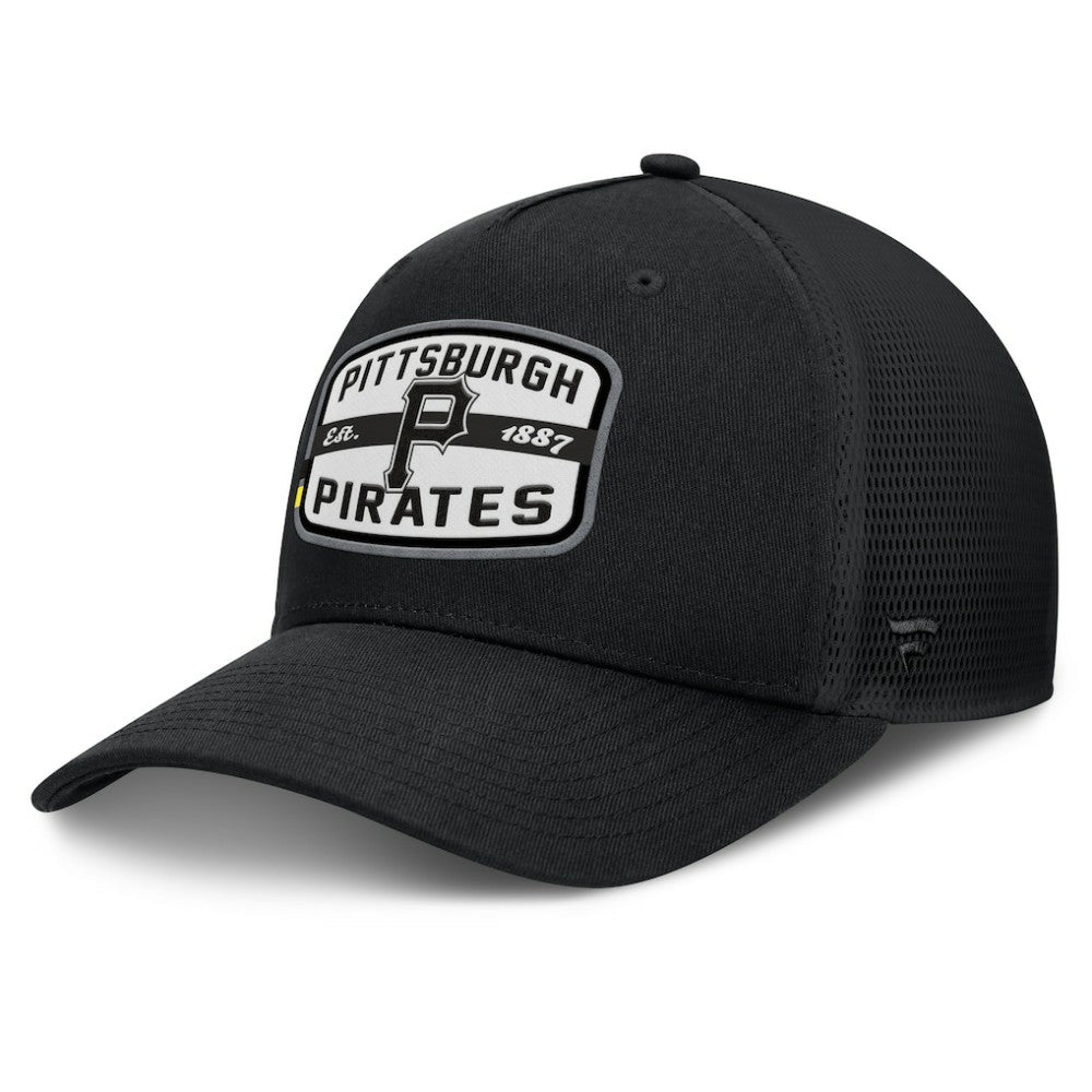 Pittsburgh Pirates Fanatics Team Patch A-Frame Trucker Snapback Hat Discount