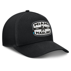 Miami Marlins Fanatics Team Patch A-Frame Trucker Snapback Hat Online