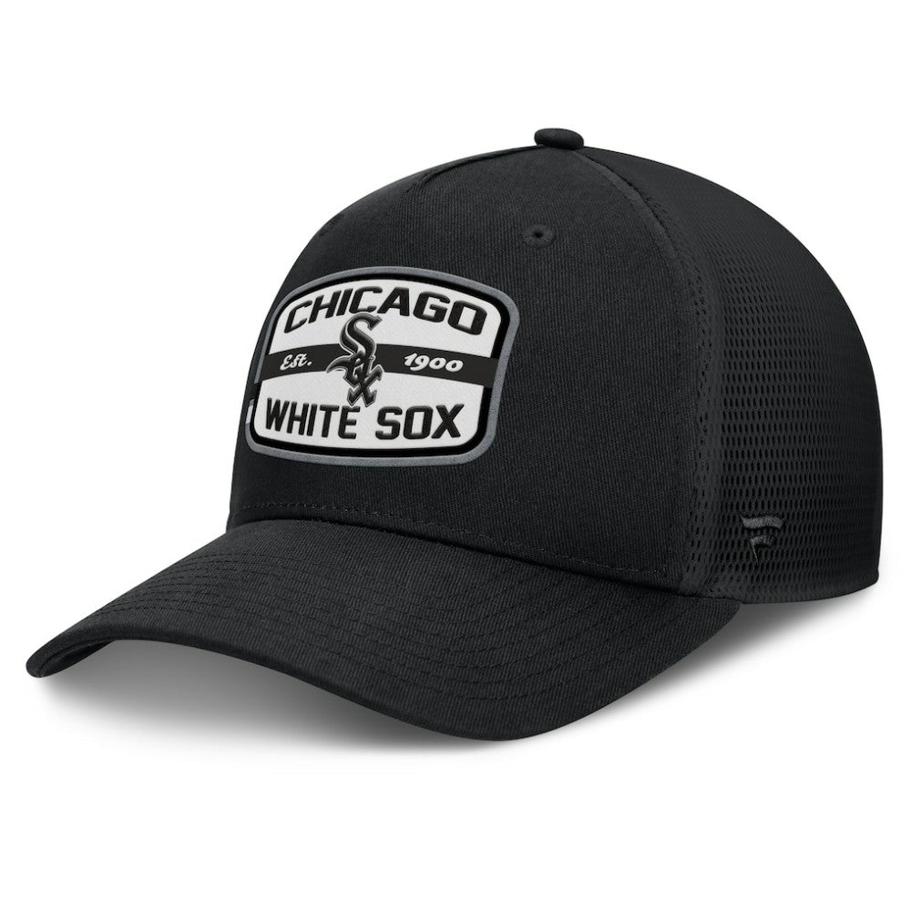 Chicago White Sox Fanatics Team Patch A-Frame Trucker Snapback Hat Sale