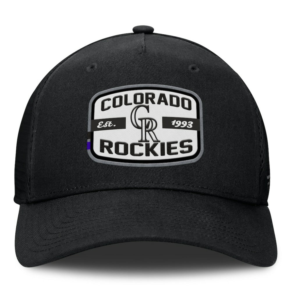 Colorado Rockies Fanatics Team Patch A-Frame Trucker Snapback Hat for sale