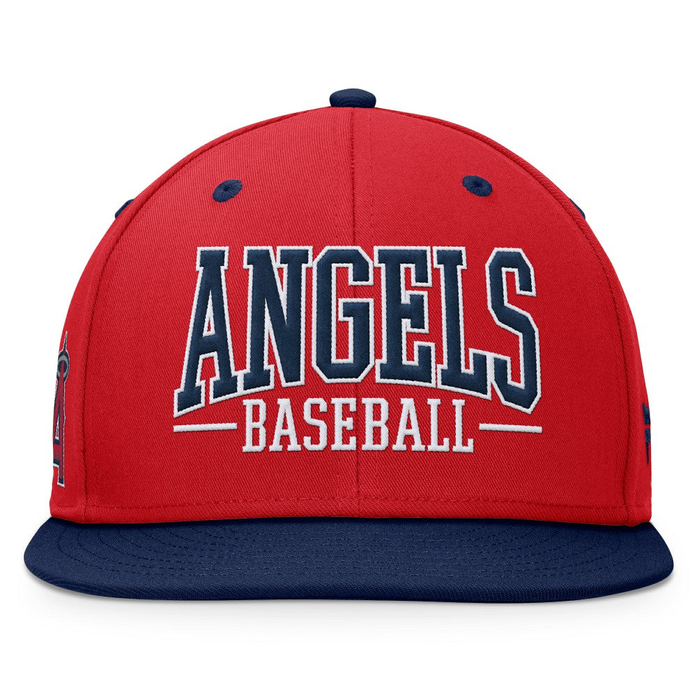 Los Angeles Angels Fanatics Fundamental Bold Snapback Hat Discount