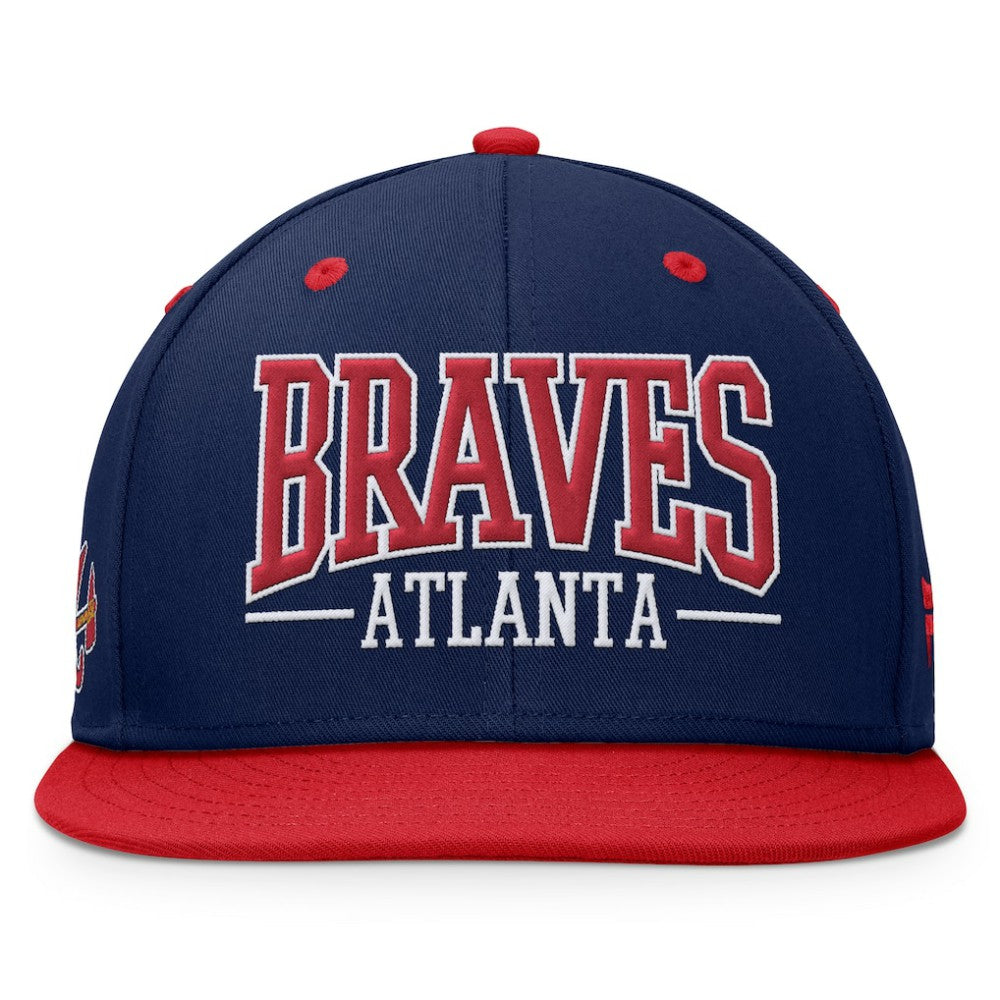 Atlanta Braves Fanatics Fundamental Bold Snapback Hat Discount