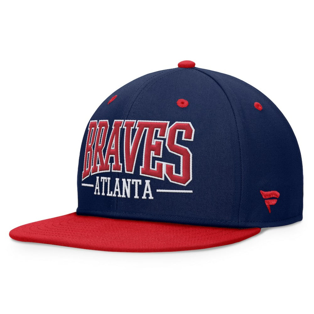 Atlanta Braves Fanatics Fundamental Bold Snapback Hat Discount