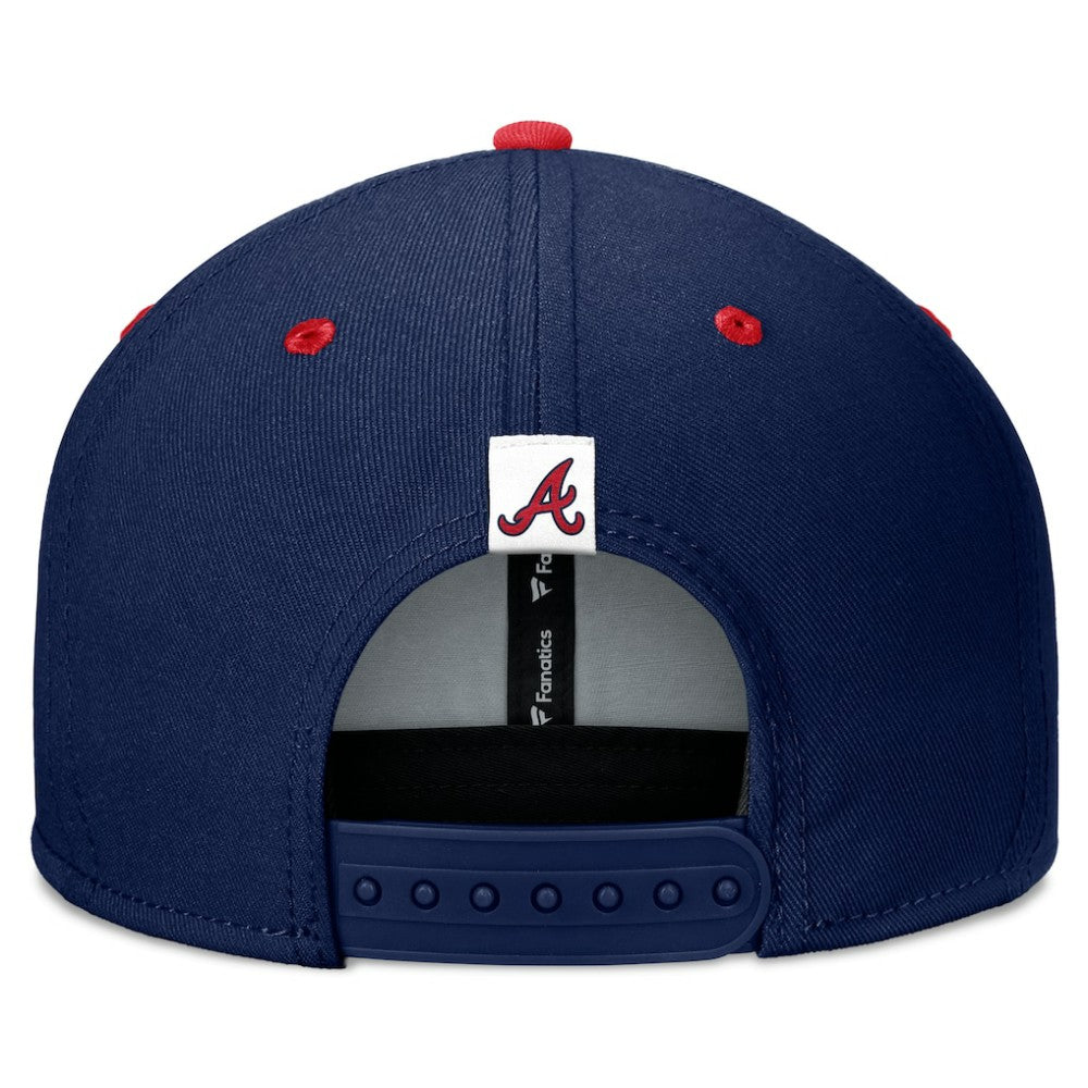 Atlanta Braves Fanatics Fundamental Bold Snapback Hat Discount