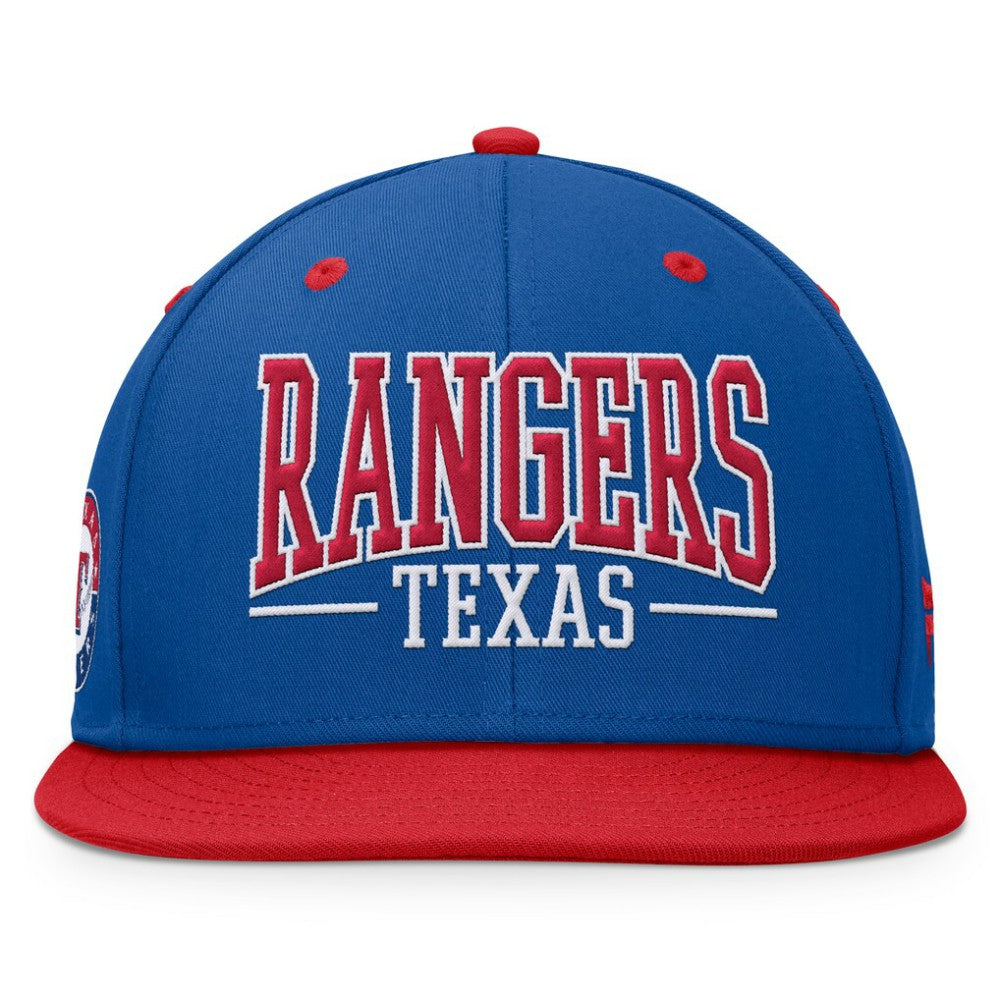 Texas Rangers Fanatics Fundamental Bold Snapback Hat Sale