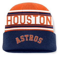 Houston Astros Fanatics Fundamental Team Stripe Cuffed Knit Hat Online