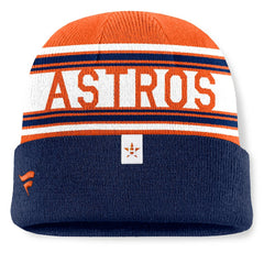 Houston Astros Fanatics Fundamental Team Stripe Cuffed Knit Hat Online