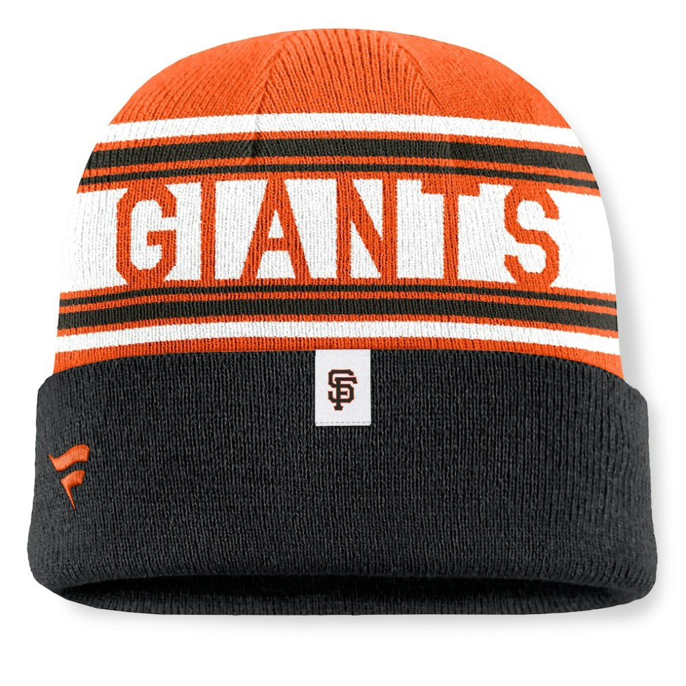 San Francisco Giants Fanatics Fundamental Team Stripe Cuffed Knit Hat Discount