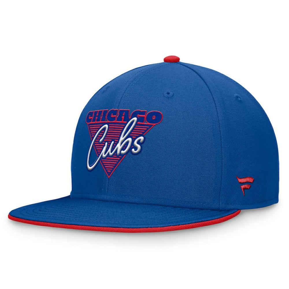 Chicago Cubs Fanatics Fundamental Tri-Script Fitted Hat for sale