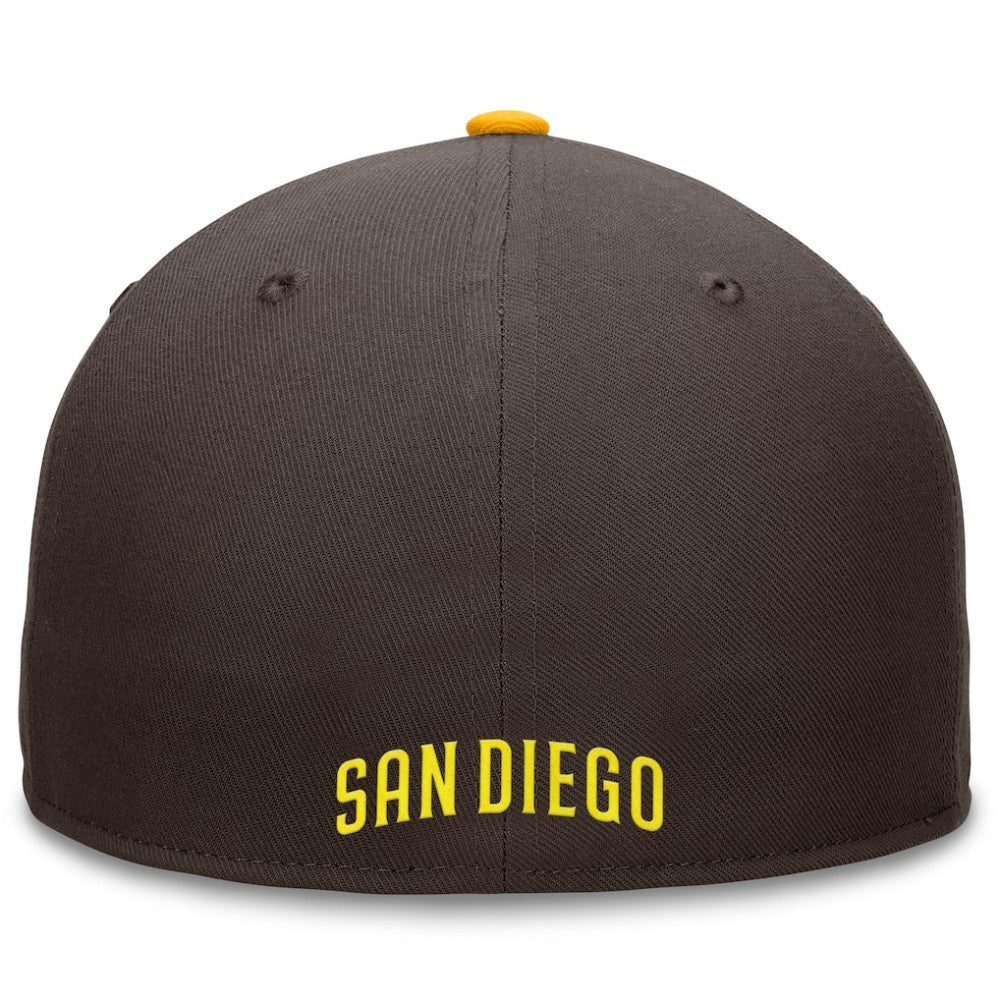 San Diego Padres Fanatics Fundamental Tri-Script Fitted Hat Sale