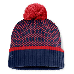 Boston Red Sox Fanatics Women's Fundamental Jacquard Cuffed Knit Hat with Pom Near Me