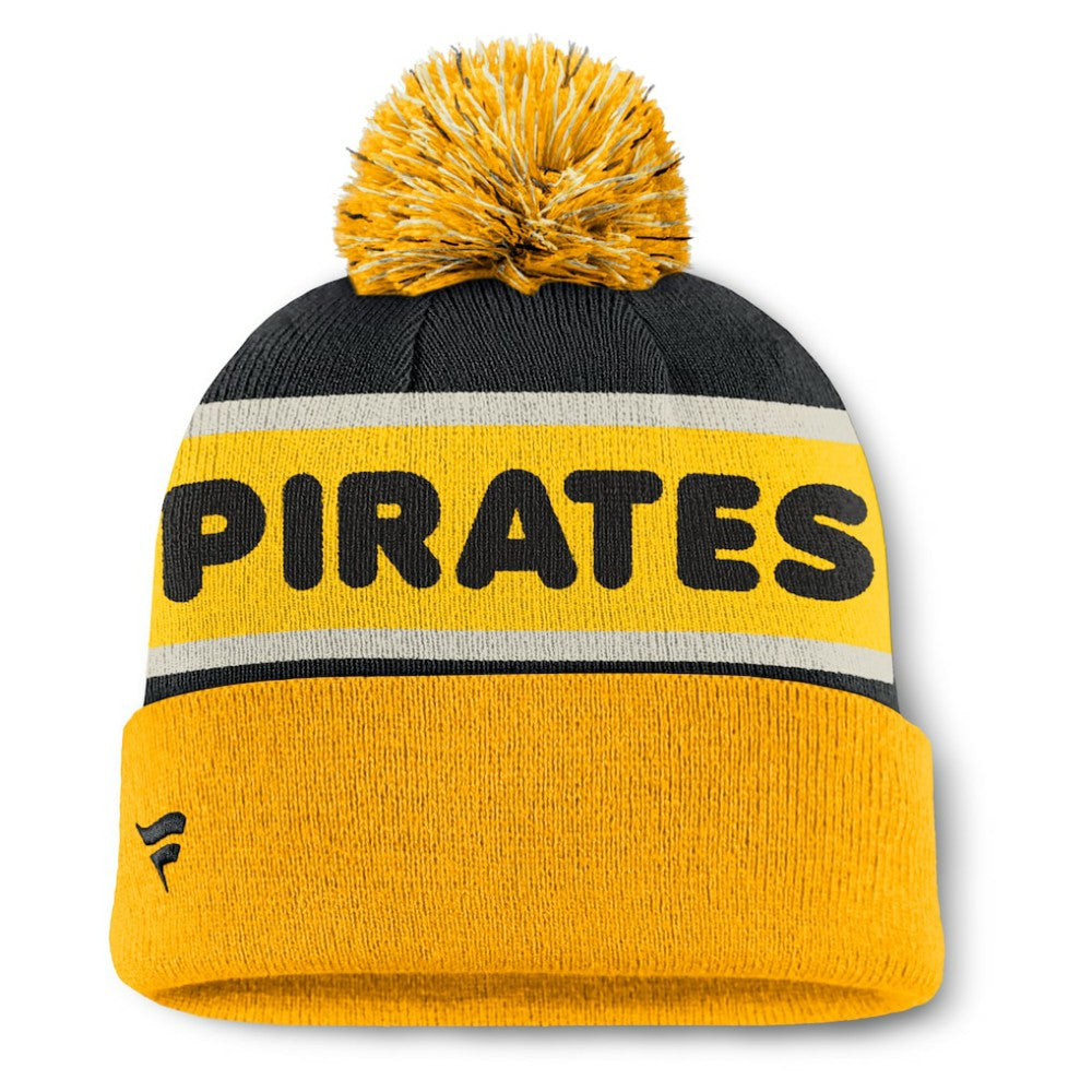 Pittsburgh Pirates Fanatics Heritage Cuffed Knit Hat with Pom Near Me