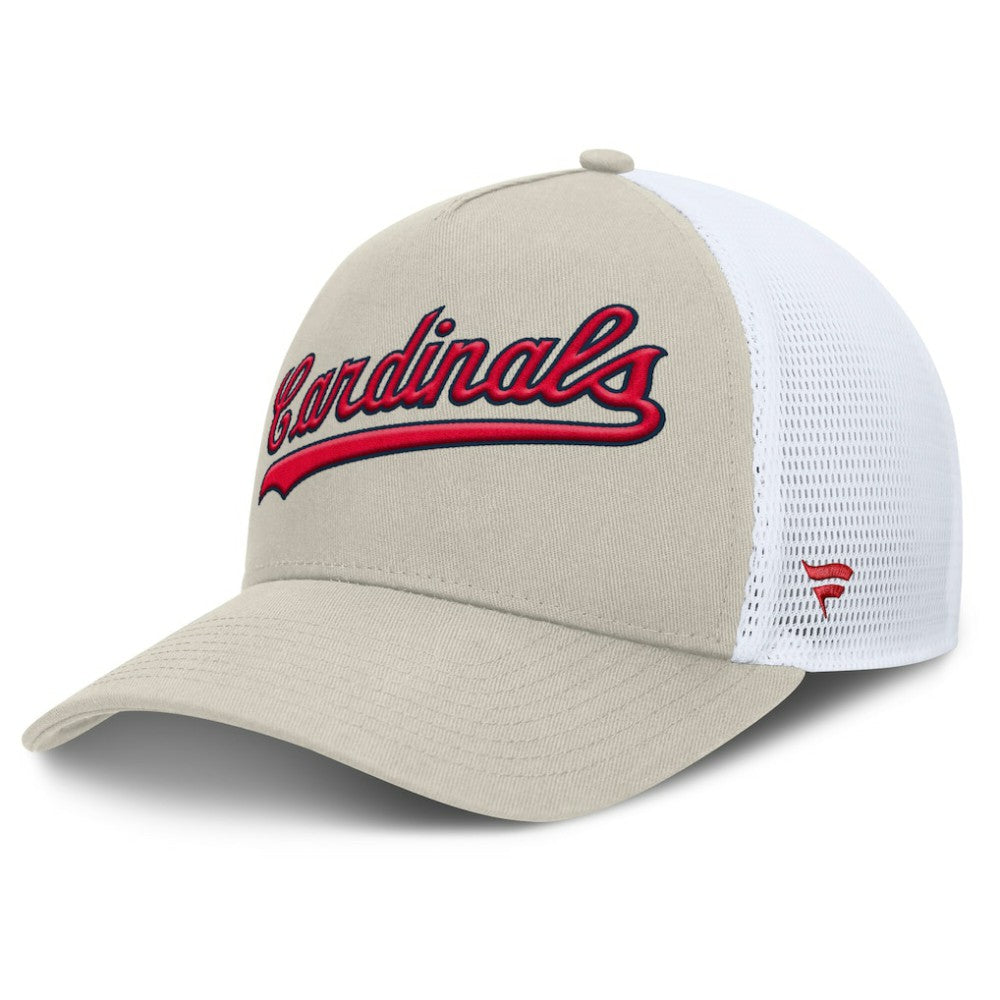 St. Louis Cardinals Fanatics Heritage Light Khaki A-Frame Adjustable Hat for sale