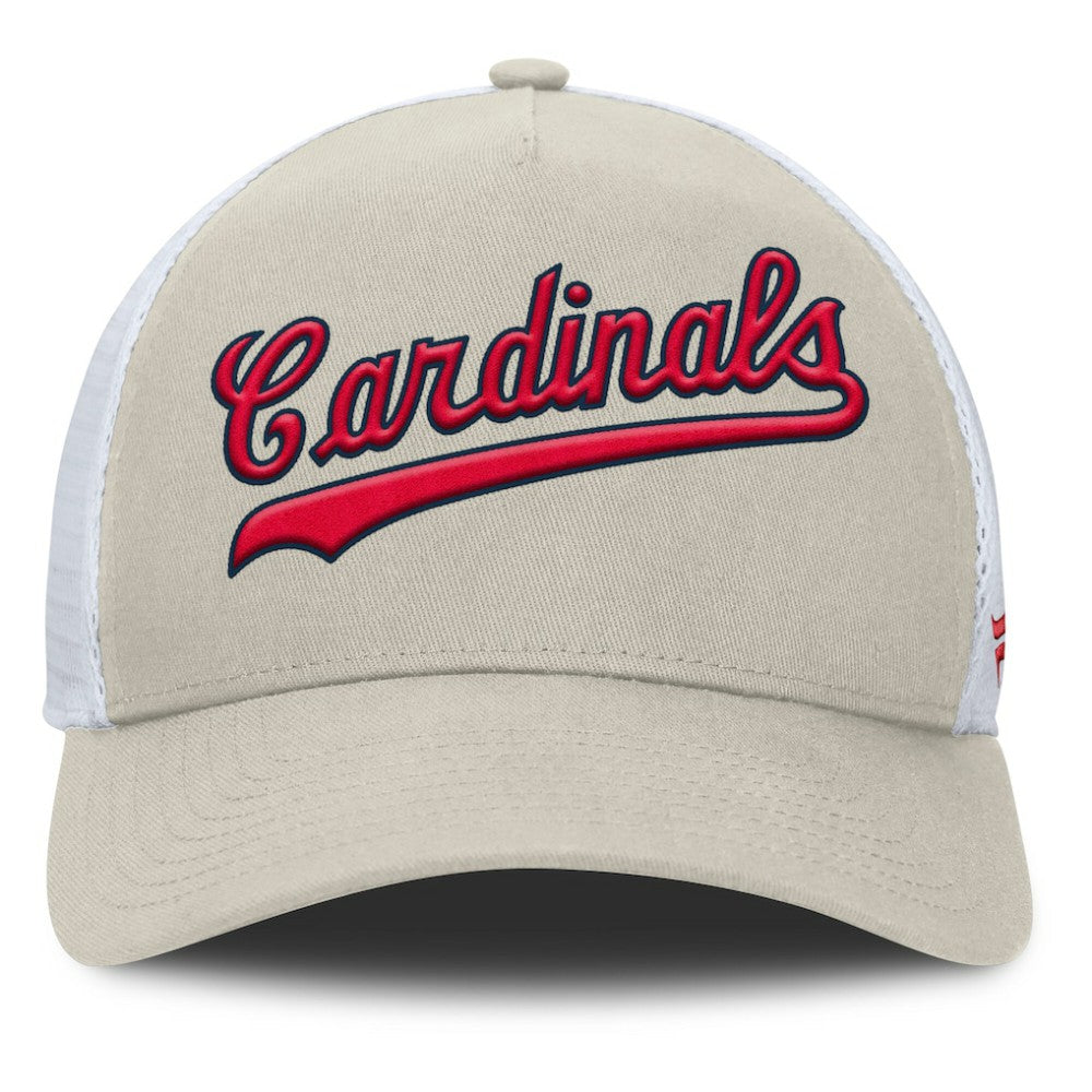 St. Louis Cardinals Fanatics Heritage Light Khaki A-Frame Adjustable Hat for sale