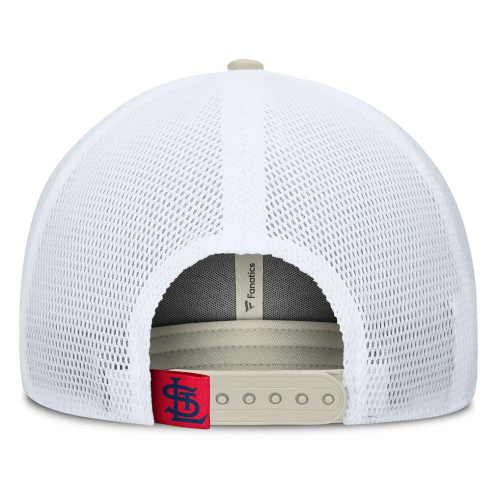 St. Louis Cardinals Fanatics Heritage Light Khaki A-Frame Adjustable Hat for sale