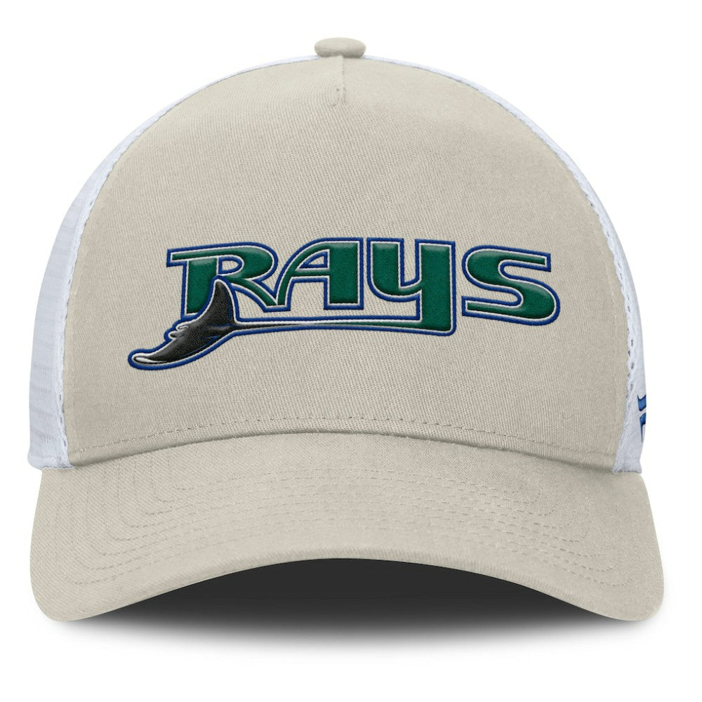 Tampa Bay Rays Fanatics Heritage Light Khaki A-Frame Adjustable Hat Discount