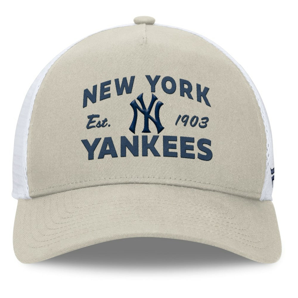 New York Yankees Fanatics A-Frame Trucker Adjustable Hat for sale