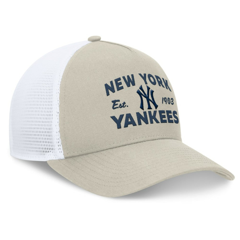 New York Yankees Fanatics A-Frame Trucker Adjustable Hat for sale