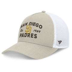 San Diego Padres Fanatics A-Frame Trucker Adjustable Hat Online