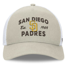 San Diego Padres Fanatics A-Frame Trucker Adjustable Hat Online