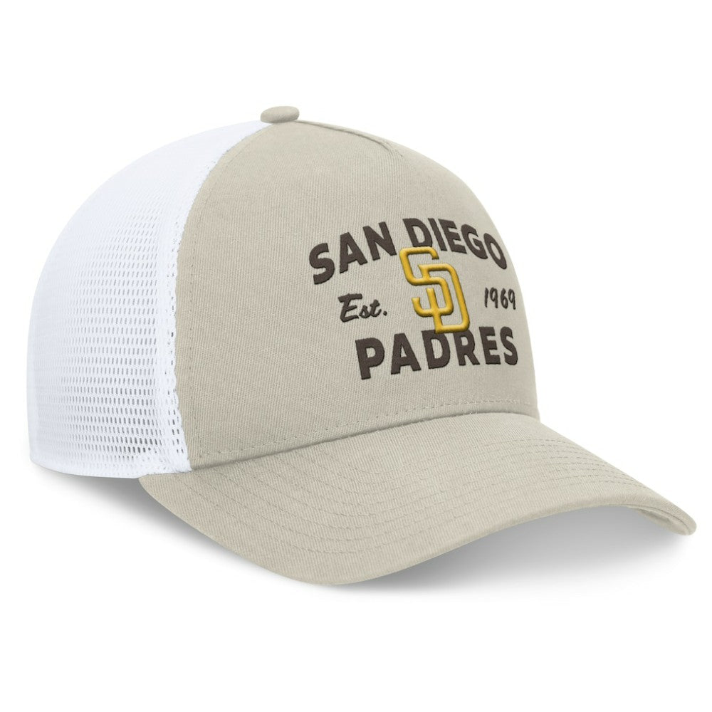 San Diego Padres Fanatics A-Frame Trucker Adjustable Hat Online