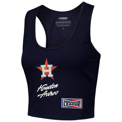 Houston Astros Pro Standard Women's Fast Lane Fitted Tri-Blend Cropped Tank Top Near Me
