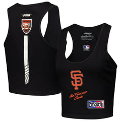 San Francisco Giants Pro Standard Women's Fast Lane Fitted Tri-Blend Cropped Tank Top for sale