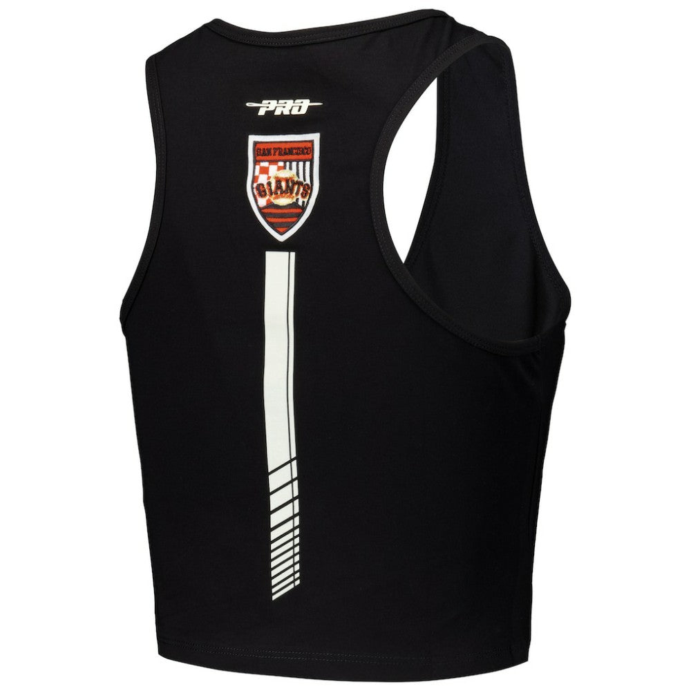 San Francisco Giants Pro Standard Women's Fast Lane Fitted Tri-Blend Cropped Tank Top for sale