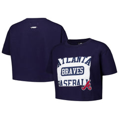 Atlanta Braves Pro Standard Women's Made To Play Boxy Cropped T-Shirt Near Me