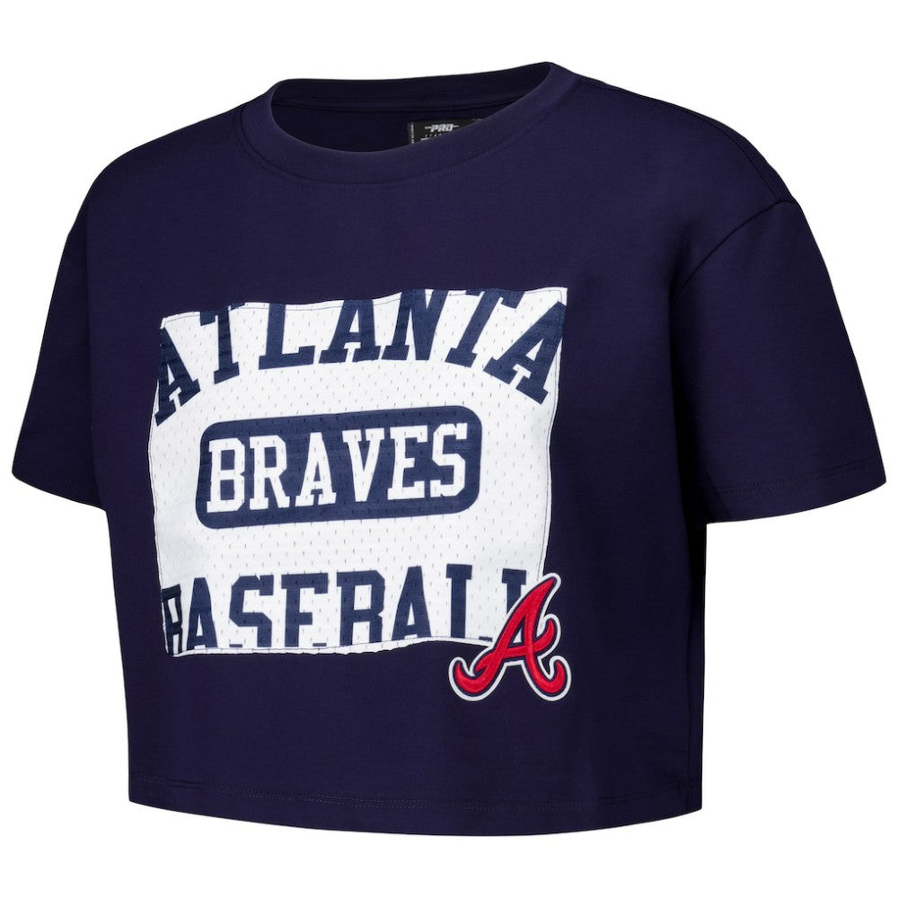 Atlanta Braves Pro Standard Women's Made To Play Boxy Cropped T-Shirt Near Me