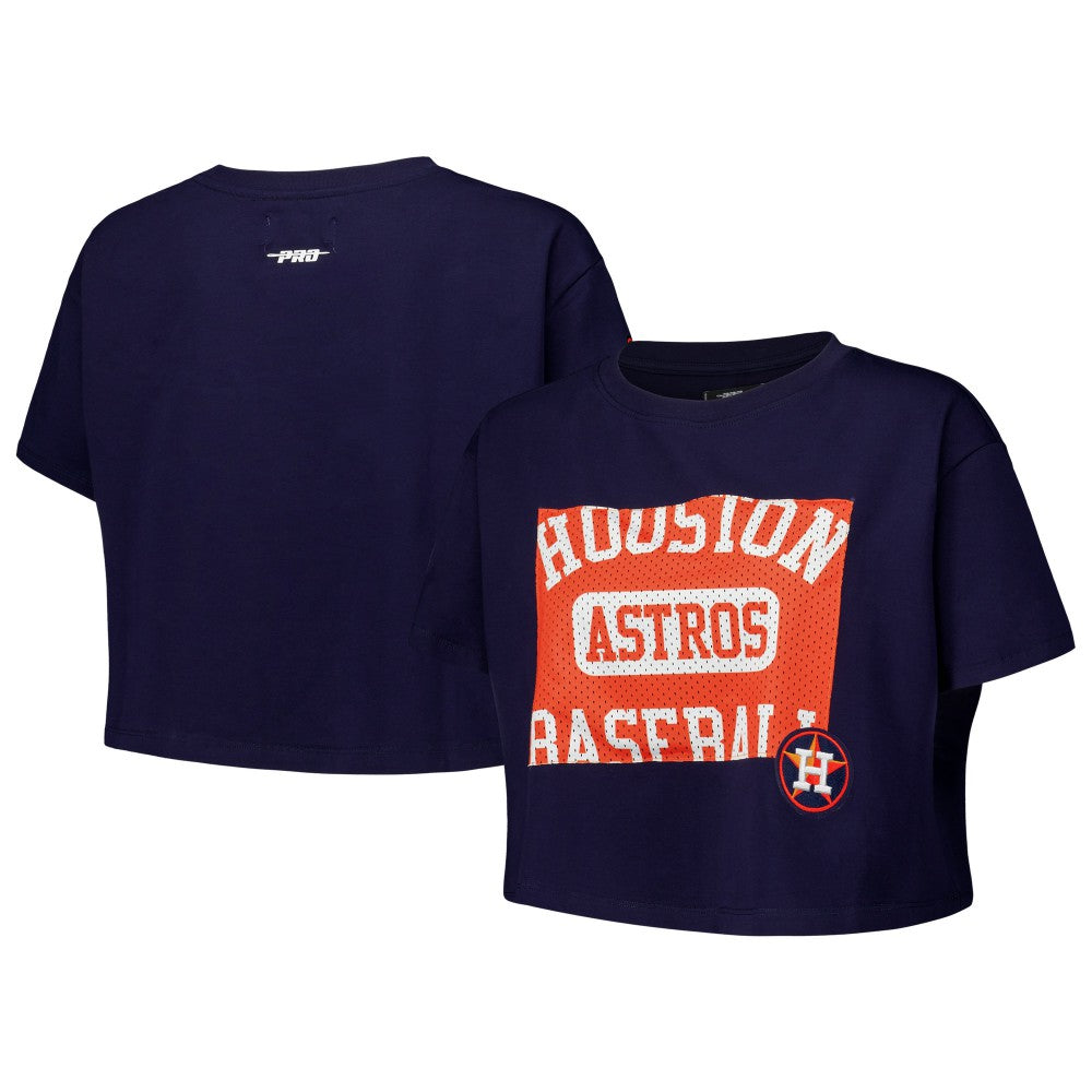 Houston Astros Pro Standard Women's Made To Play Boxy Cropped T-Shirt Discount