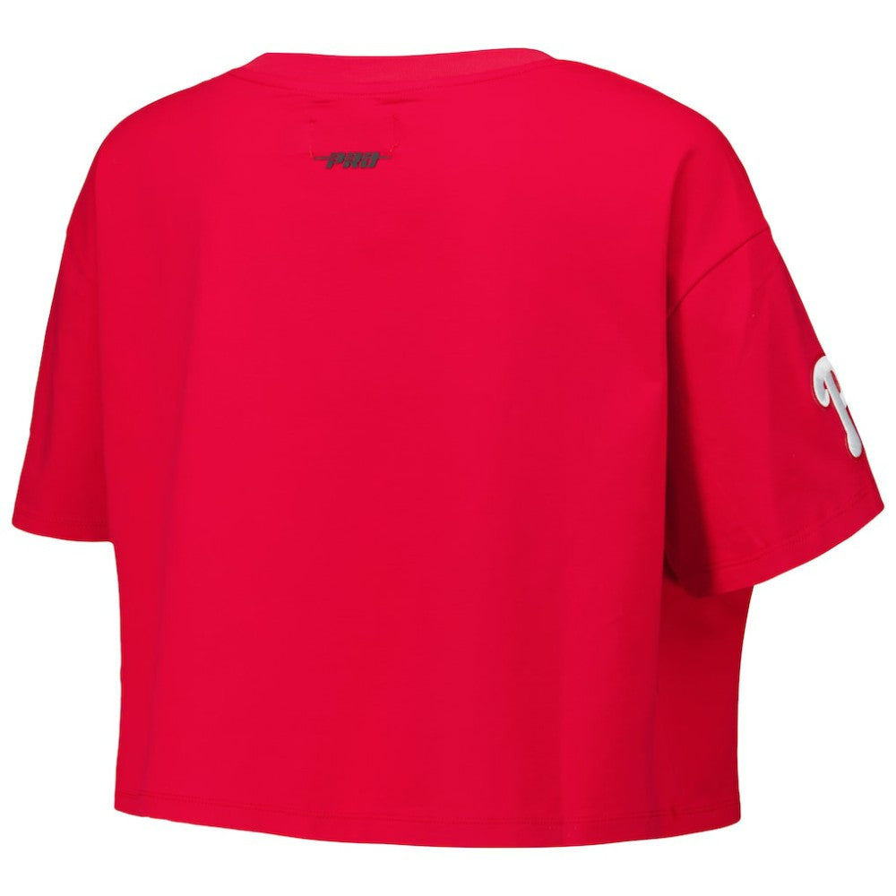 Philadelphia Phillies Pro Standard Women's Made To Play Boxy Cropped T-Shirt Sale
