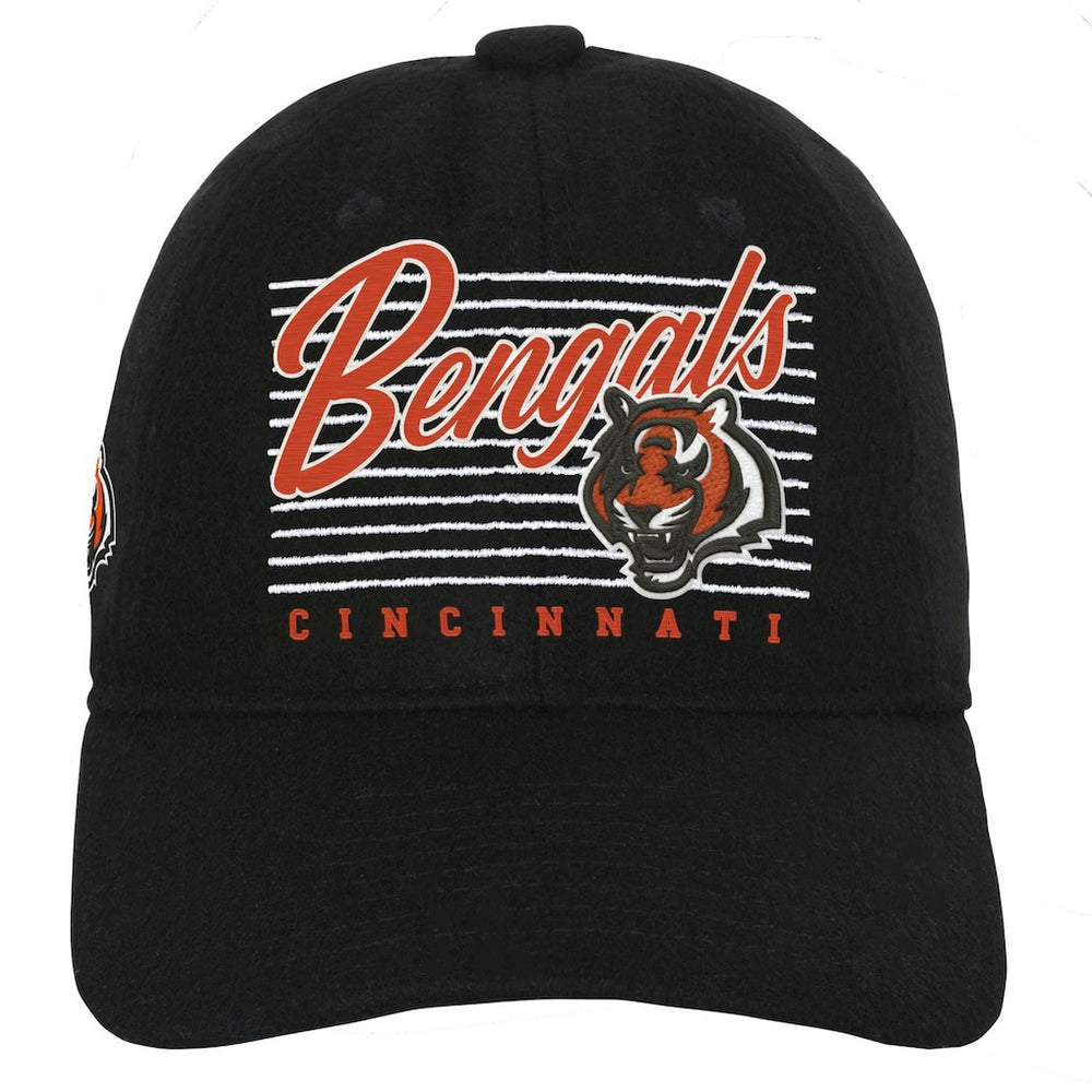 Cincinnati Bengals Youth Retro Wooly Adjustable Hat - Black - NFL