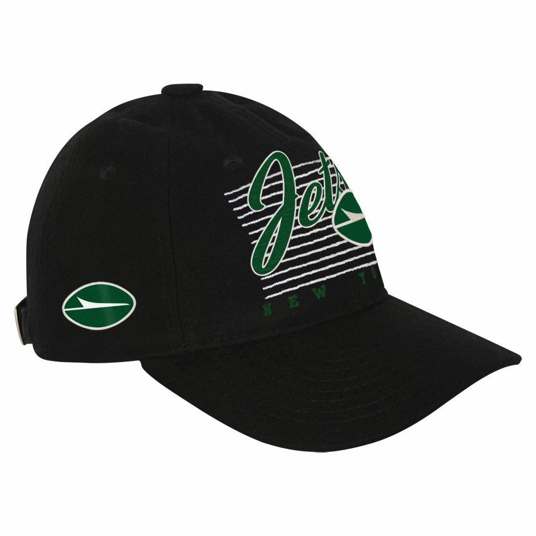 New York Jets Youth Retro Wooly Adjustable Hat - Black - NFL