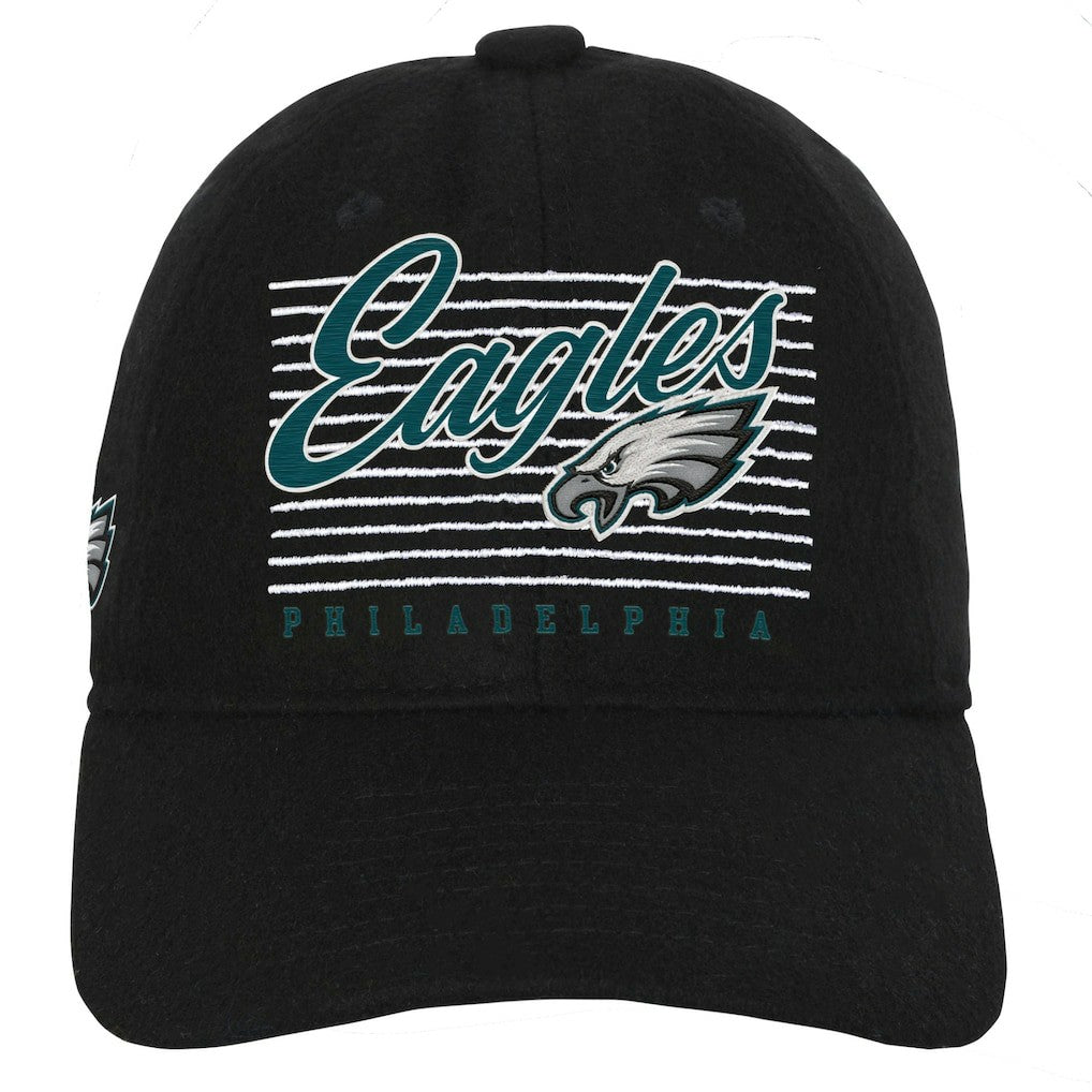 Philadelphia Eagles Youth Retro Wooly Adjustable Hat - Black - NFL