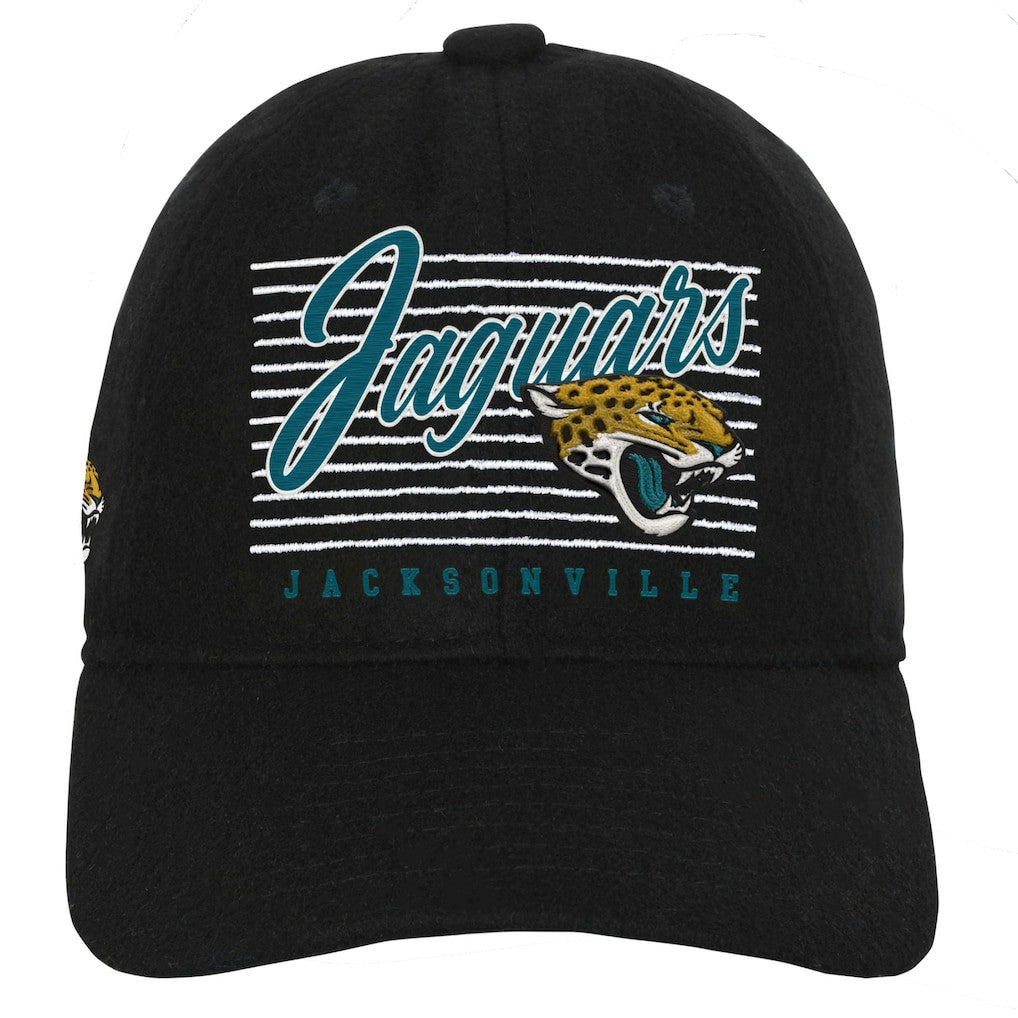 Jacksonville Jaguars Youth Retro Wooly Adjustable Hat - Black - NFL