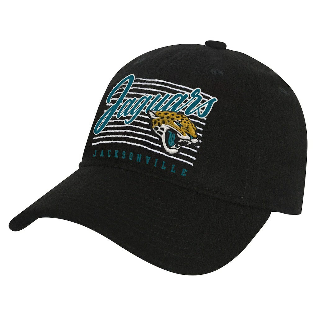 Jacksonville Jaguars Youth Retro Wooly Adjustable Hat - Black - NFL