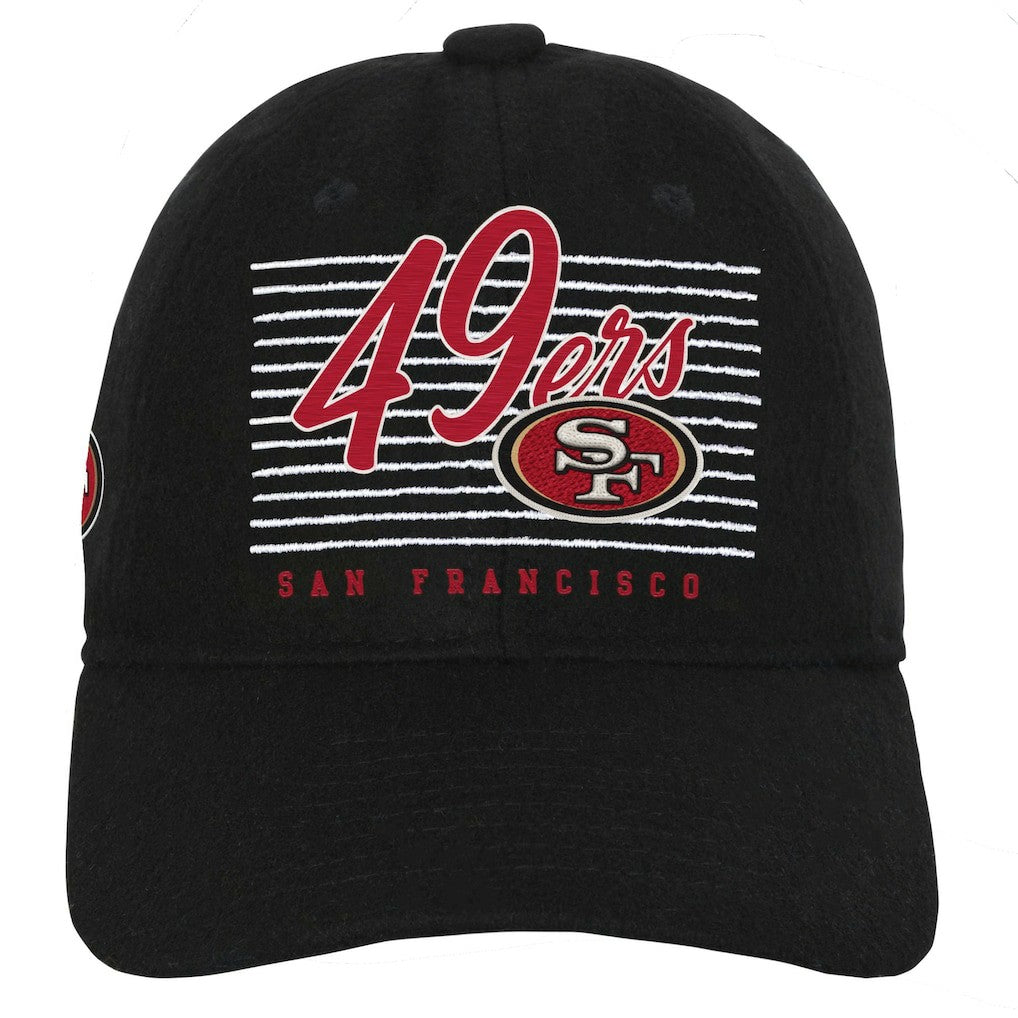 San Francisco 49ers Youth Retro Wooly Adjustable Hat - Black - NFL