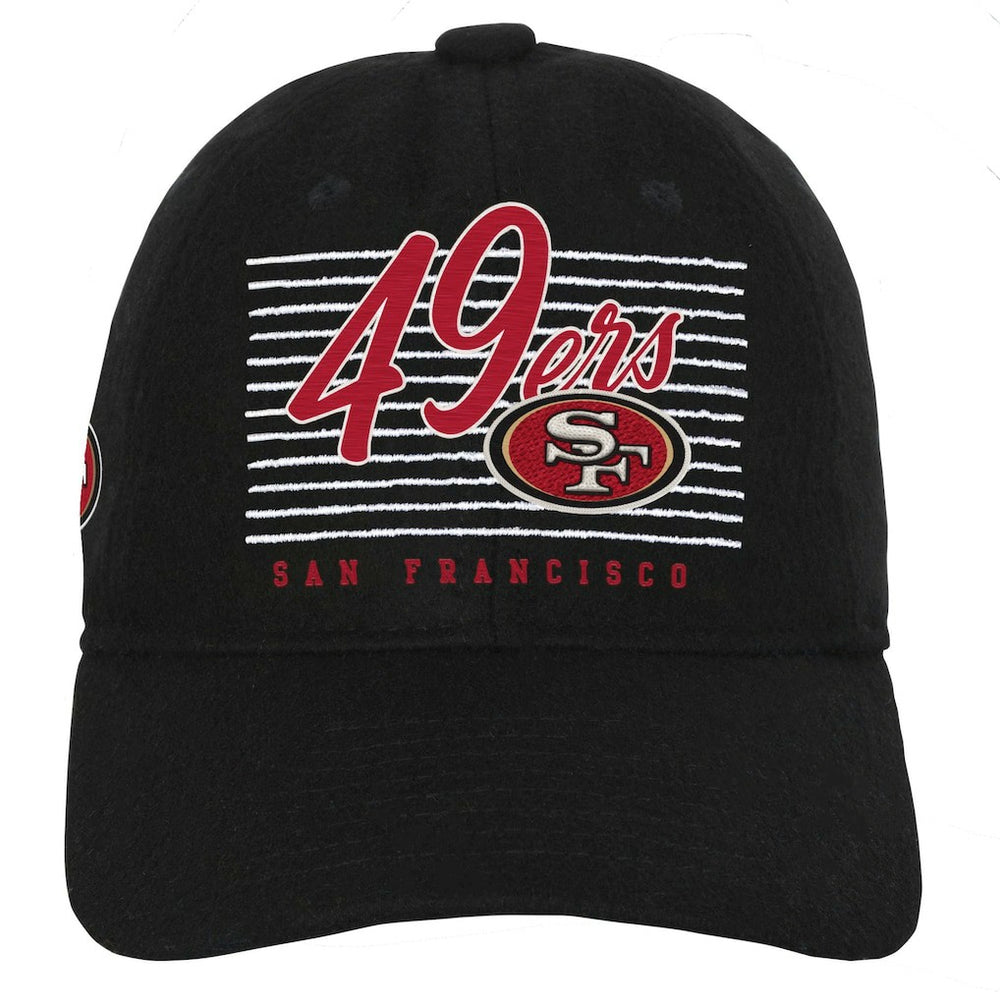 San Francisco 49ers Youth Retro Wooly Adjustable Hat - Black - NFL