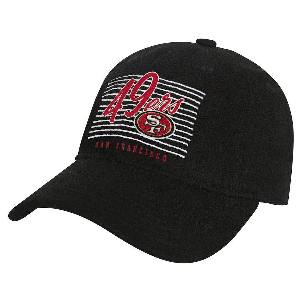 San Francisco 49ers Youth Retro Wooly Adjustable Hat - Black - NFL