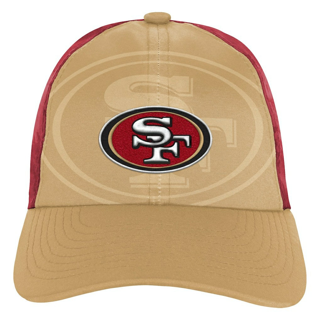 San Francisco 49ers Youth Combine Two-Tone Adjustable Hat - Gold/Scarlet - NFL