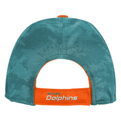 Miami Dolphins Youth Combine Two-Tone Adjustable Hat - Orange/Aqua - NFL