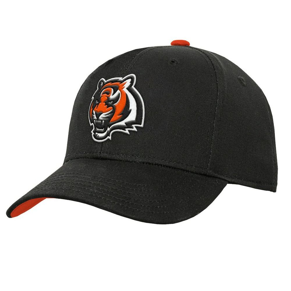 Cincinnati Bengals Youth Team Pre-Curved Adjustable Hat - Black - NFL
