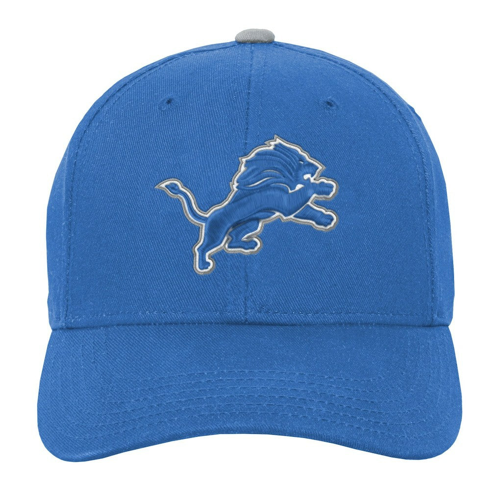 Detroit Lions Youth Team Pre-Curved Adjustable Hat - Blue - NFL
