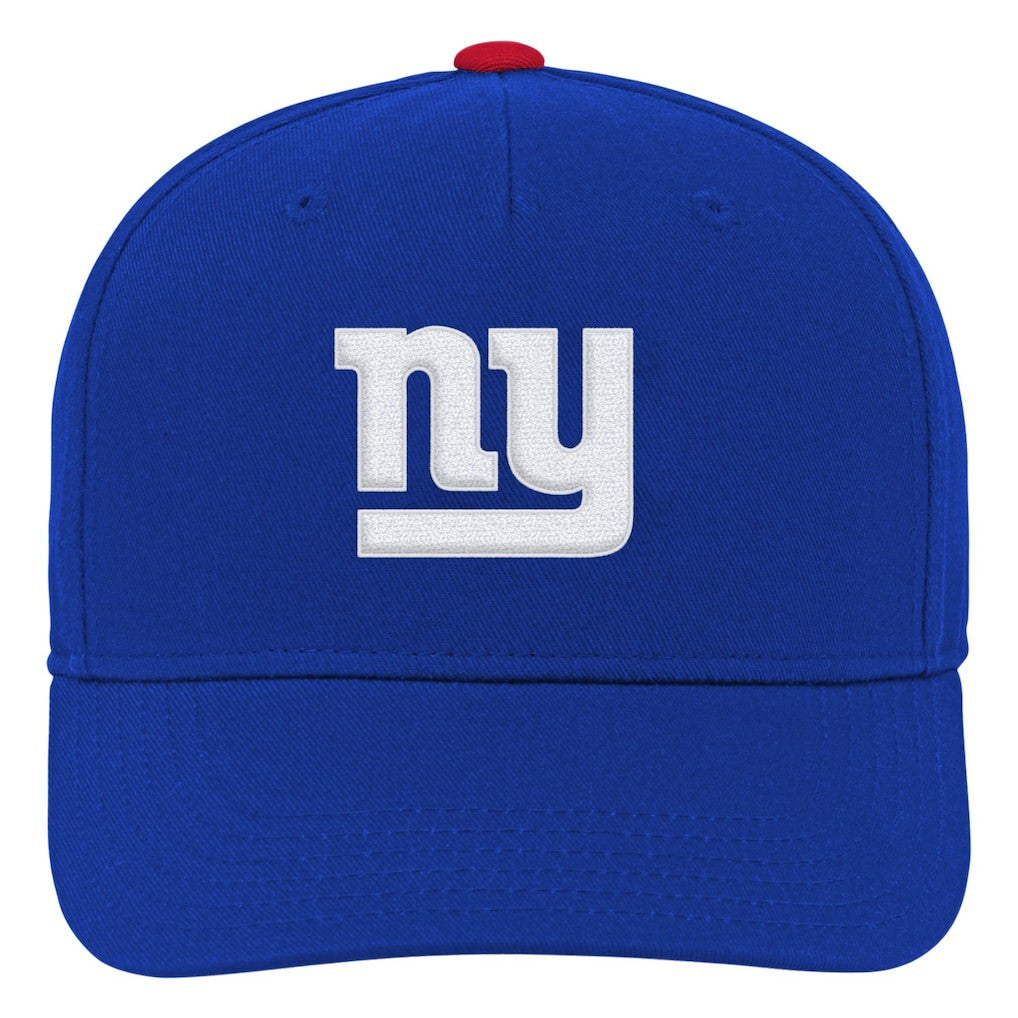 New York Giants Youth Team Pre-Curved Adjustable Hat - Royal - NFL