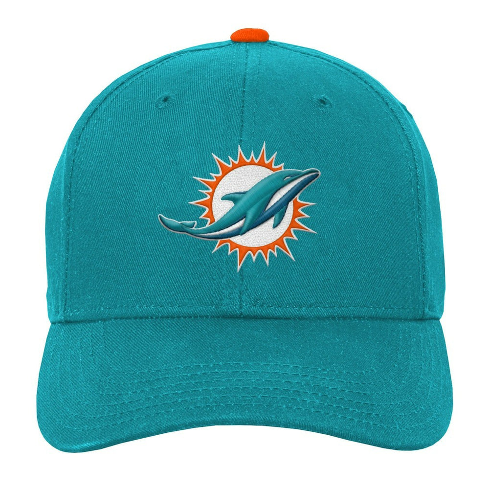 Miami Dolphins Youth Team Pre-Curved Adjustable Hat - Aqua - NFL