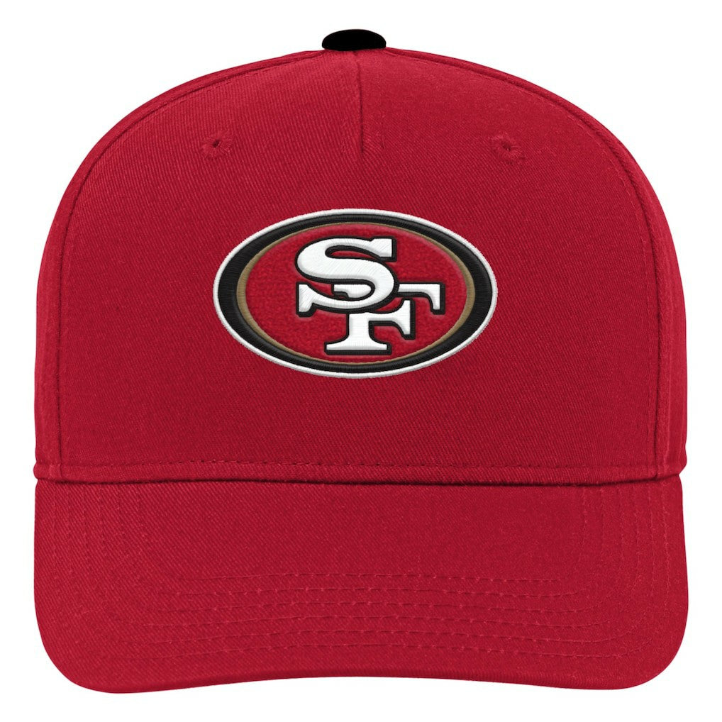 San Francisco 49ers Youth Team Pre-Curved Adjustable Hat - Scarlet - NFL