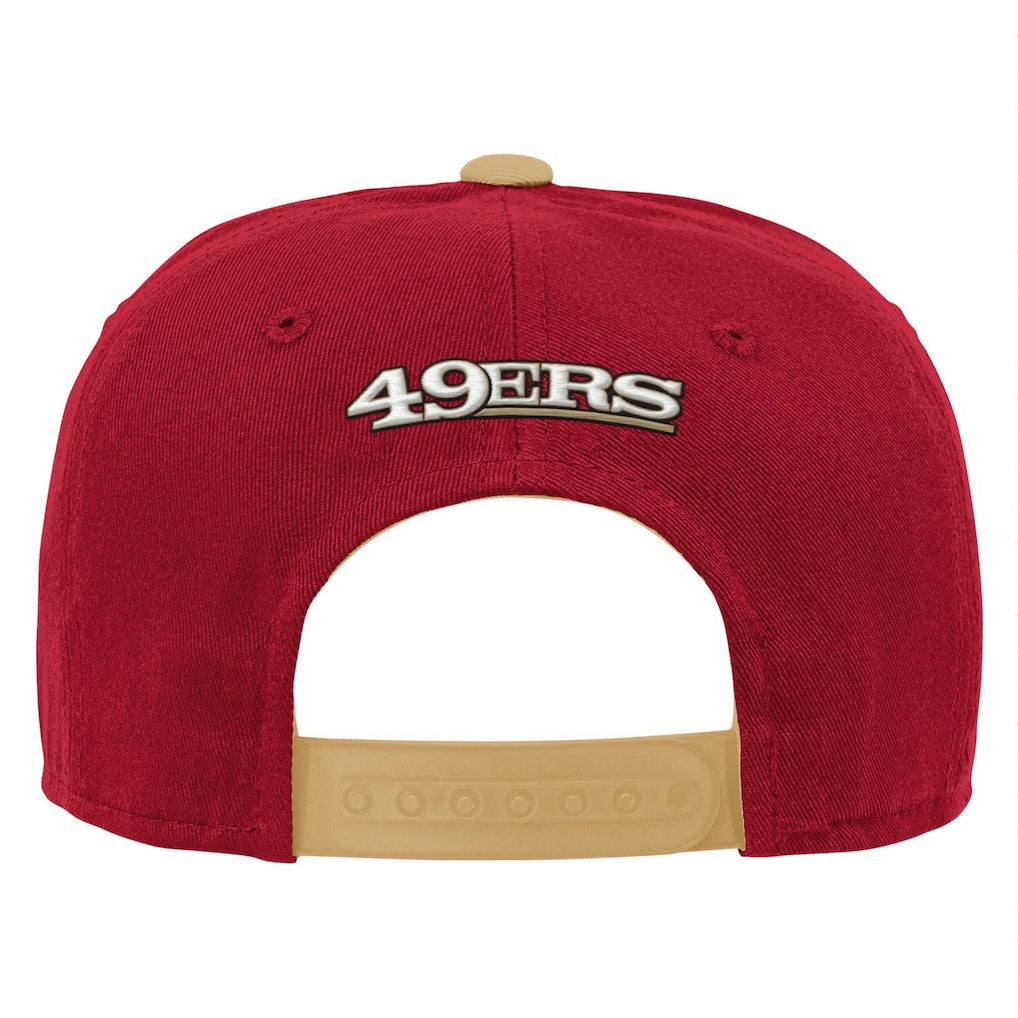 San Francisco 49ers Youth Team Pre-Curved Adjustable Hat - Scarlet - NFL
