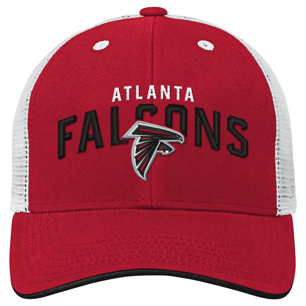 Atlanta Falcons Youth Core Lockup Trucker Adjustable Hat - Red - NFL