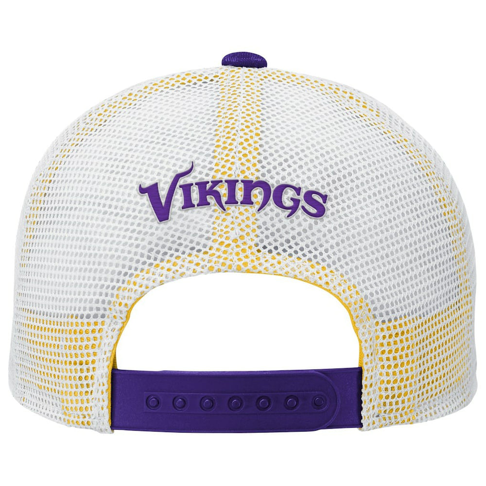 Minnesota Vikings Youth Core Lockup Trucker Adjustable Hat - Purple - NFL